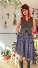 Load image into Gallery viewer, The Ennis Skirt in Cotton Seersucker Oil Spill