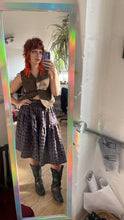 Load image into Gallery viewer, The Ennis Skirt in Cotton Seersucker Oil Spill