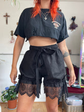 Load image into Gallery viewer, The Ethel Bloomers in Black Linen