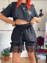 Load image into Gallery viewer, The Ethel Bloomers in Black Linen