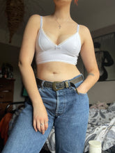 Load image into Gallery viewer, White organic jersey Bralette