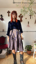 Load image into Gallery viewer, The Ennis Skirt in Cotton Seersucker Oil Spill