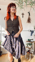 Load image into Gallery viewer, The Ennis Skirt in Cotton Seersucker Oil Spill