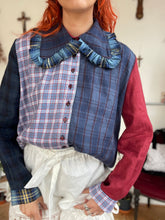 Load image into Gallery viewer, The Sable Shirt in tartan linen XL

