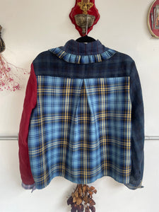 The Sable Shirt in tartan linen XL