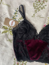Load image into Gallery viewer, The Lilith Velvet Bralette 34B
