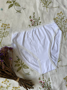 White Organic Jersey Knickers