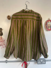 Load image into Gallery viewer, The Sable Shirt in Linen Stripes
