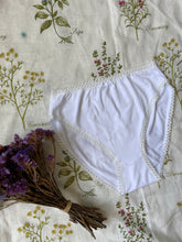 Load image into Gallery viewer, White Organic Jersey Knickers
