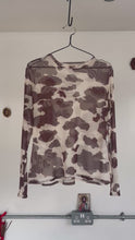 Load and play video in Gallery viewer, Cow Hide Mesh Tee
